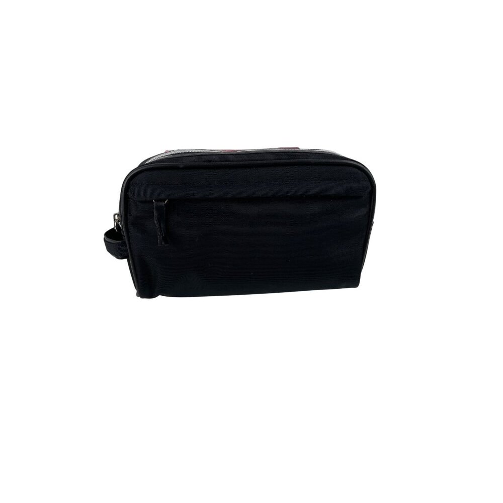 Metro Black Toiletry Case 3 Zip Kit Blue Interior - Picture 2 of 12
